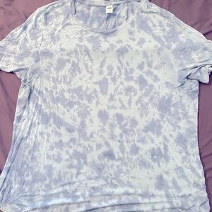 Old navy blue tie dye flowy shirt